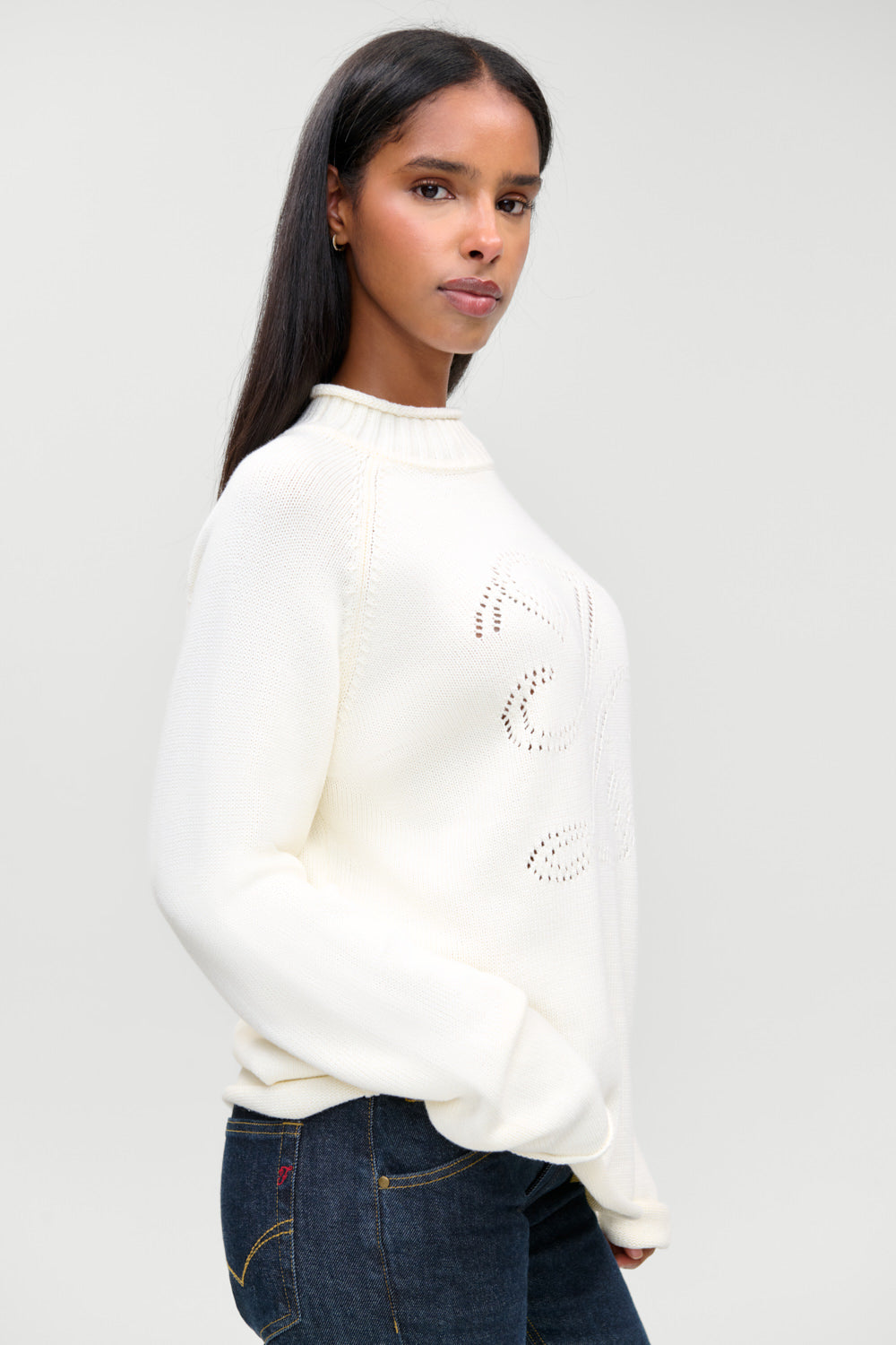 Noelle Cotton Knit Turtleneck  Cozy in FB