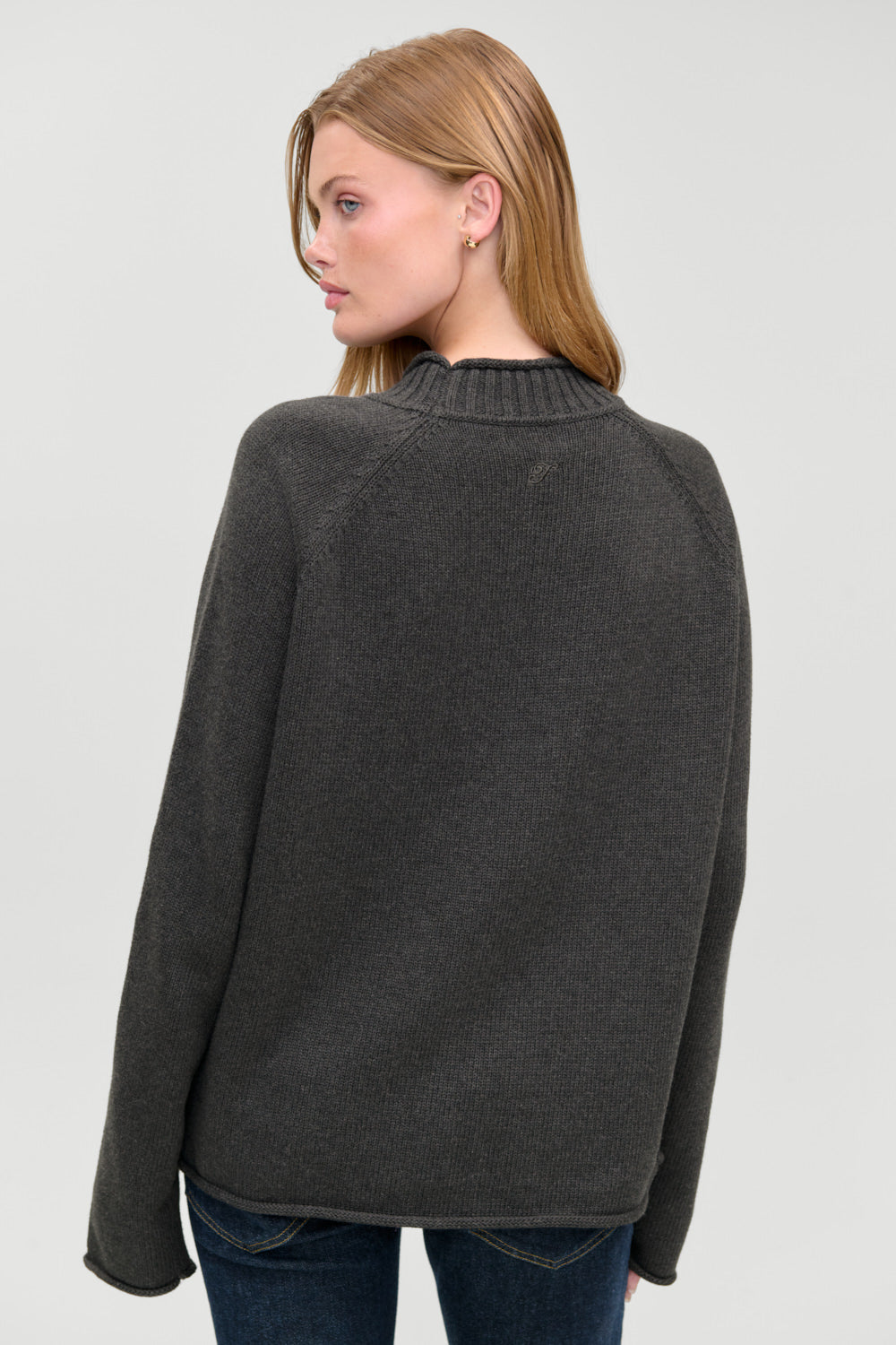 Noelle Cotton Knit Turtleneck  Honey at Play