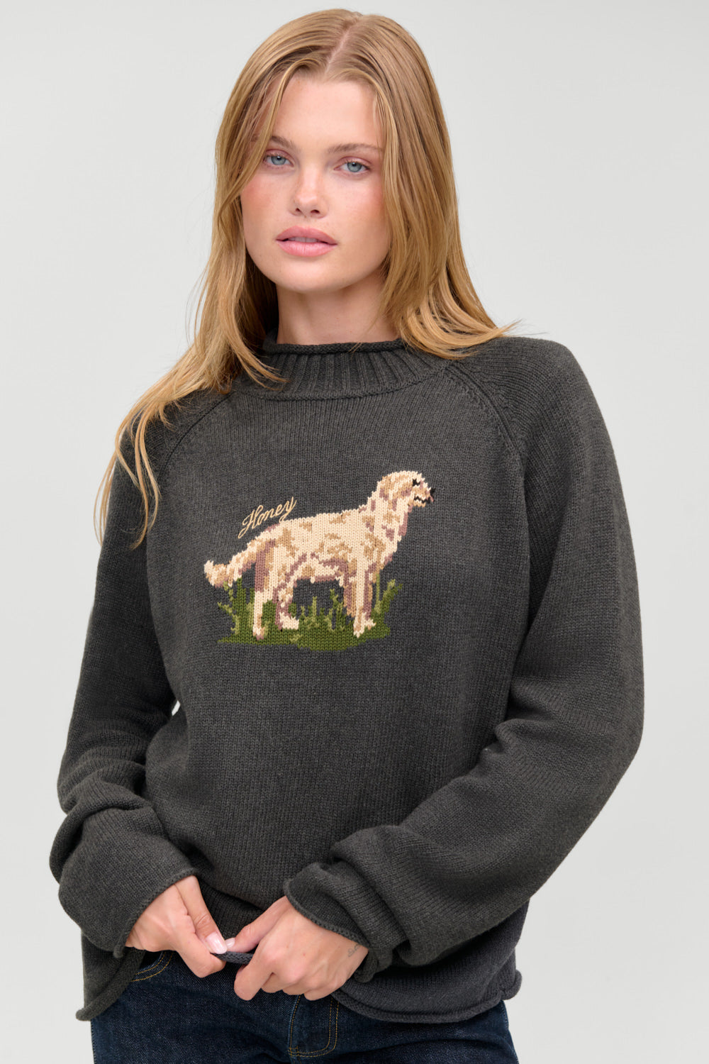 Noelle Cotton Knit Turtleneck  Honey at Play