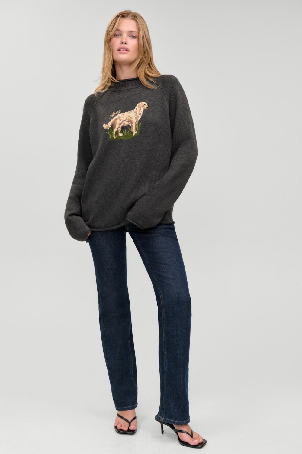 Noelle Cotton Knit Turtleneck  Honey at Play