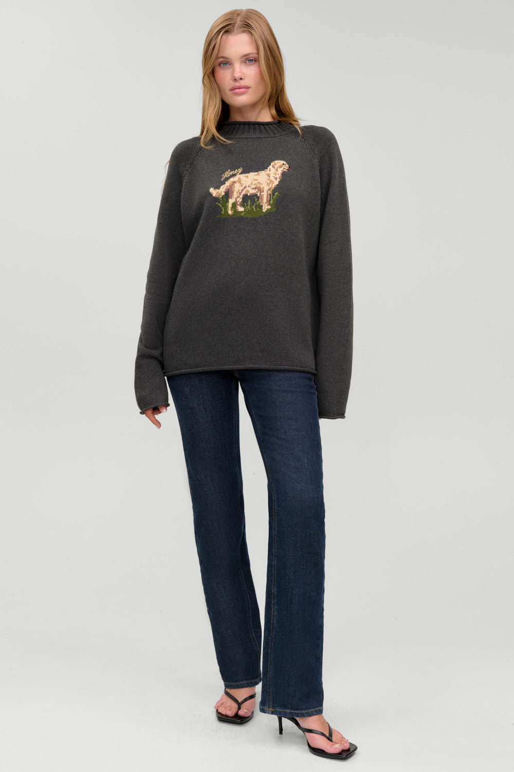 Noelle Cotton Knit Turtleneck  Honey at Play