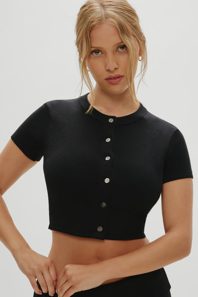 x Khy Oakley Cloud Knit Cardigan - Midnight Serenade