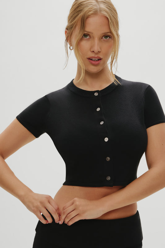 x Khy Oakley Cloud Knit Cardigan - Midnight Serenade by Frankies Bikinis 