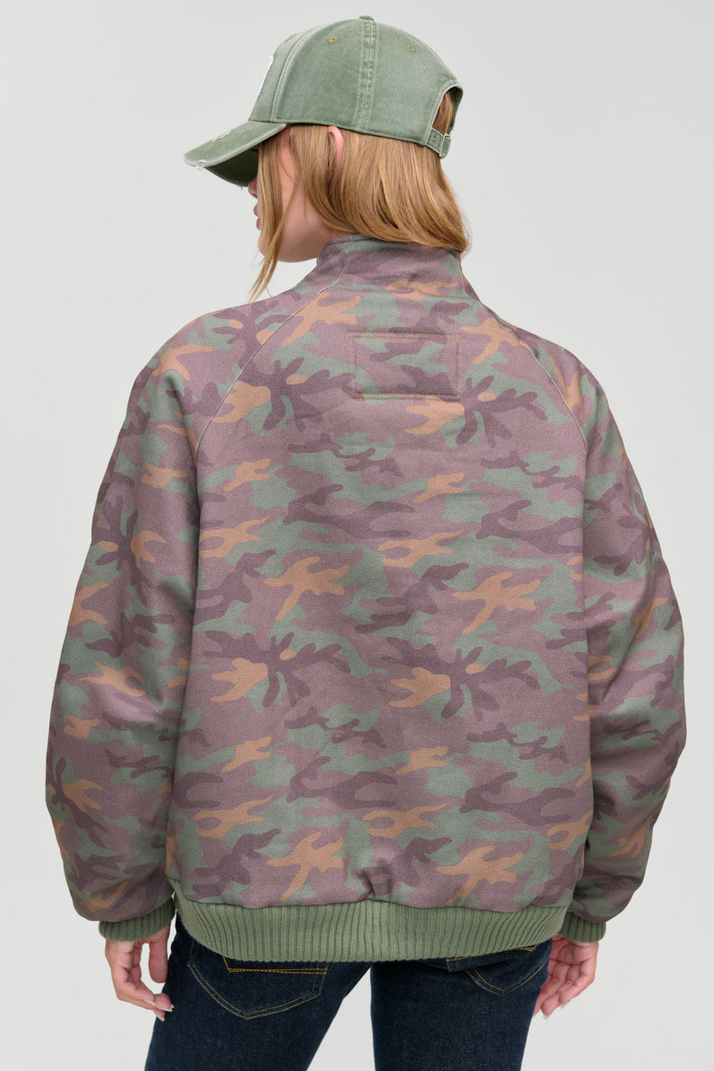 Parker Oversized Bomber Jacket  Classic Camo