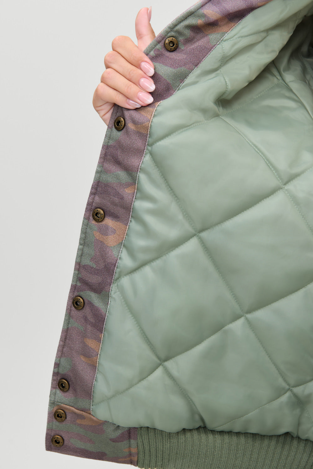 Parker Oversized Bomber Jacket  Classic Camo