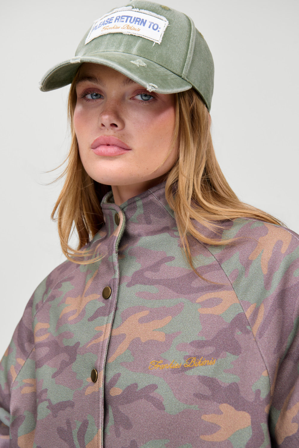 Parker Oversized Bomber Jacket  Classic Camo