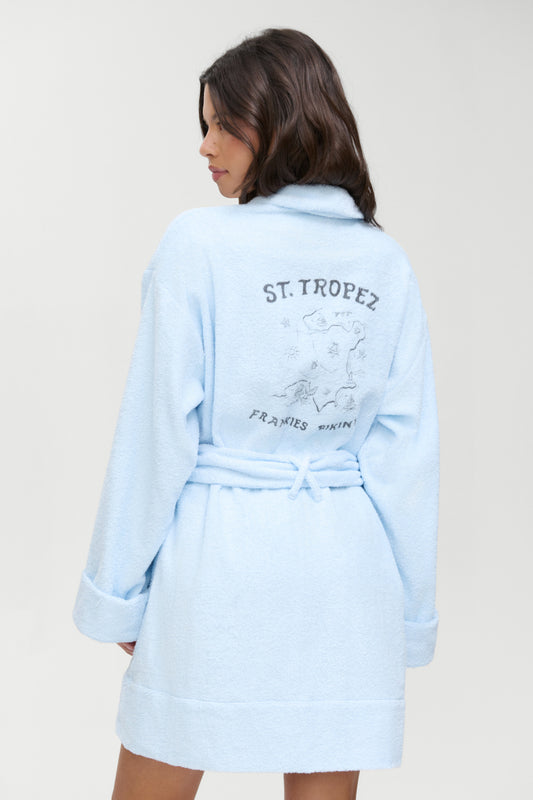 Product-Hover--Poolside Terry Robe - French Riviera