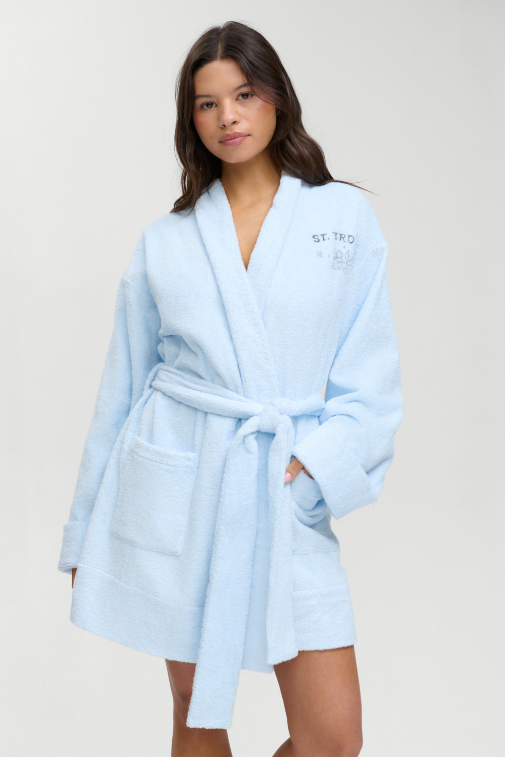 Poolside Terry Robe  French Riviera