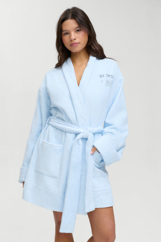 Product--Poolside Terry Robe - French Riviera