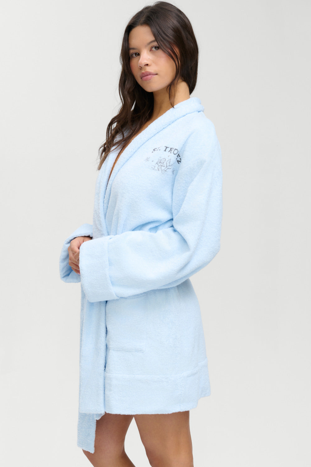 Poolside Terry Robe  French Riviera