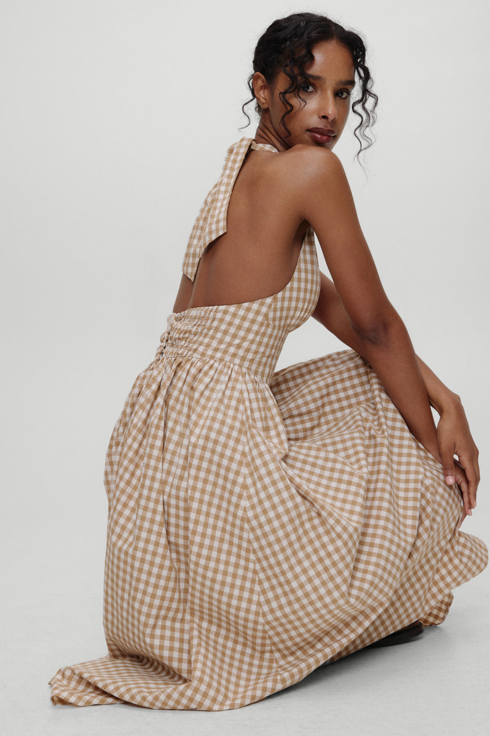 x BELLA HADID Prairie Midi Dress - Rodeo Gingham x BELLA HADID Prairie Midi Dress - Rodeo Gingham