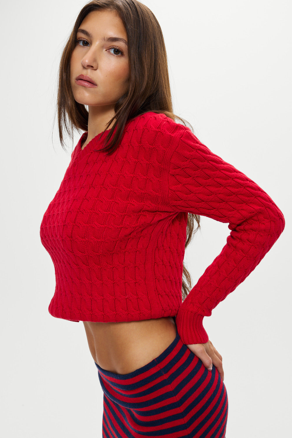 Prince Cable Knit Sweater  Heartstrings