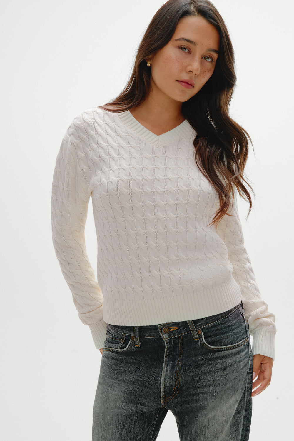 Prince Cable Knit Sweater  Honeymoon