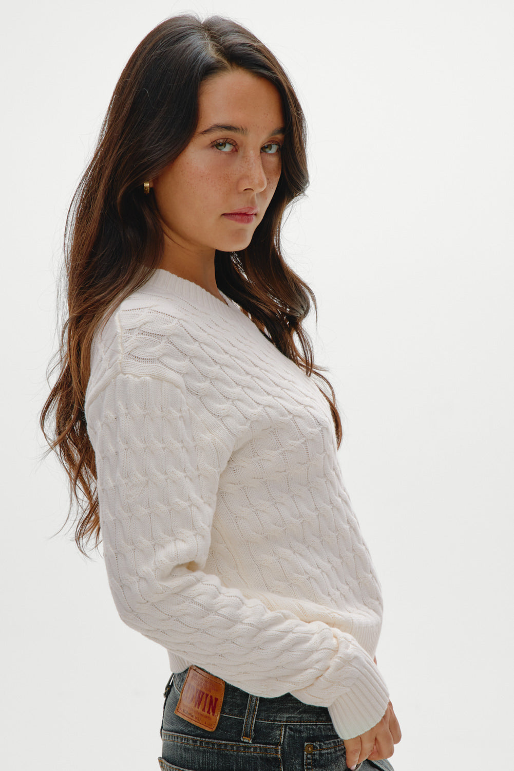 Prince Cable Knit Sweater  Honeymoon