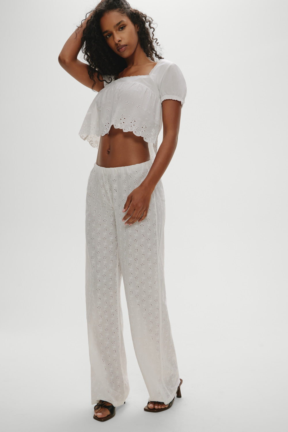 Princess Eyelet Pants - Daisy Eyelet