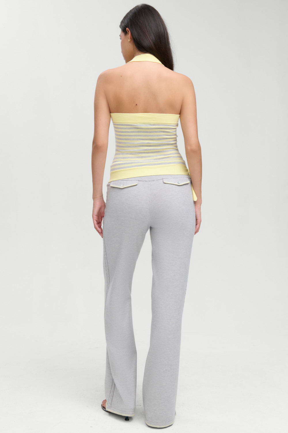 Quinn Knit Halter Top  Echo Stripe
