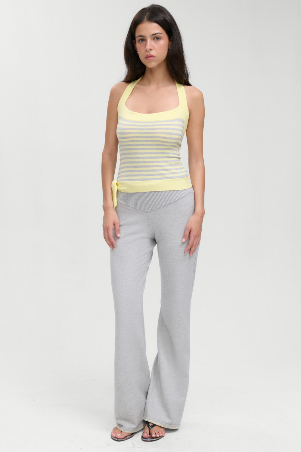 Quinn Knit Halter Top  Echo Stripe
