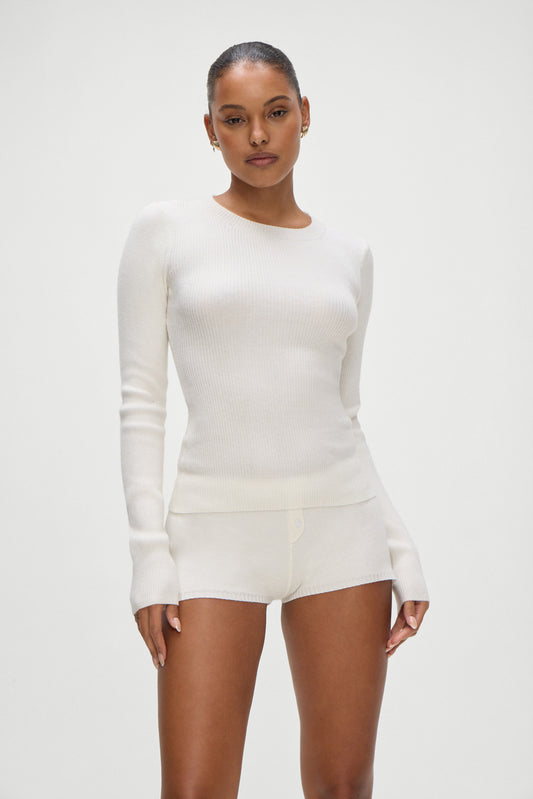 Product-Hover--Riley Knit Sweater White