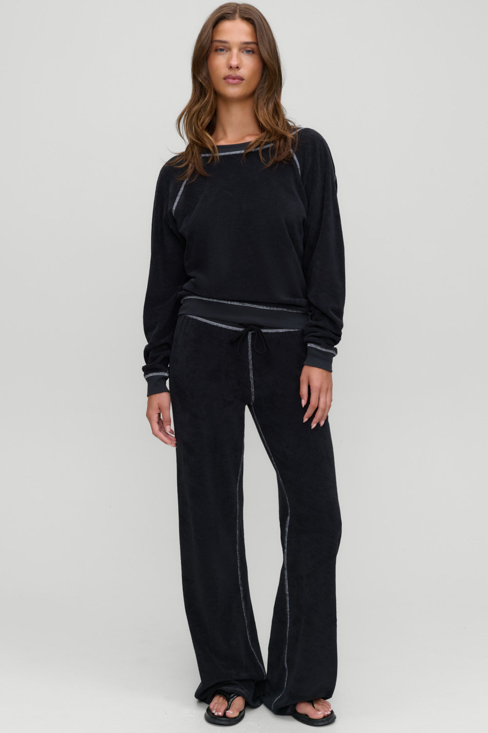 x Devon Lee Carlson Robertson Terry Pant  Laurel