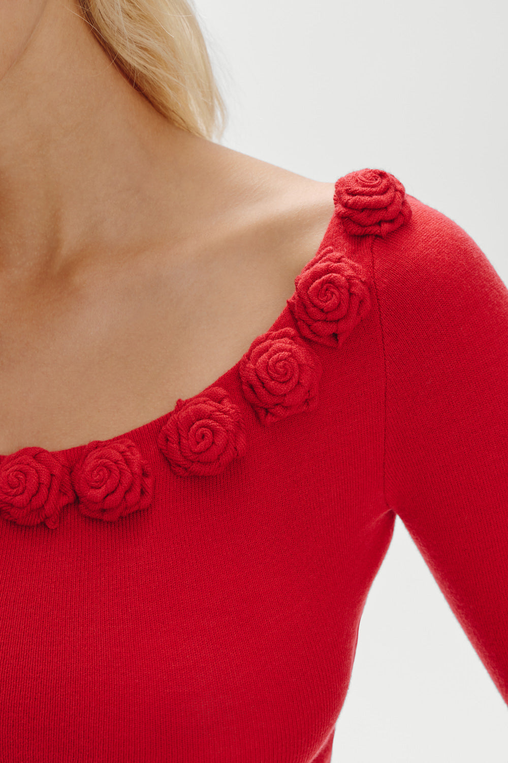 Rose Boat Neck Shirt  Heartstrings