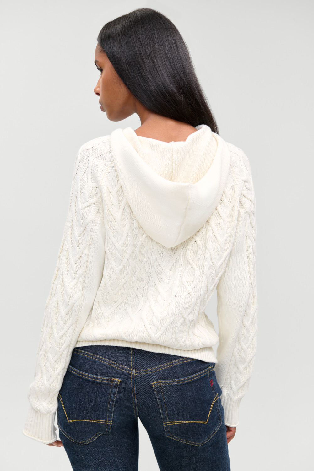 Salem Oversized Cable Knit Hoodie  Cozy in FB