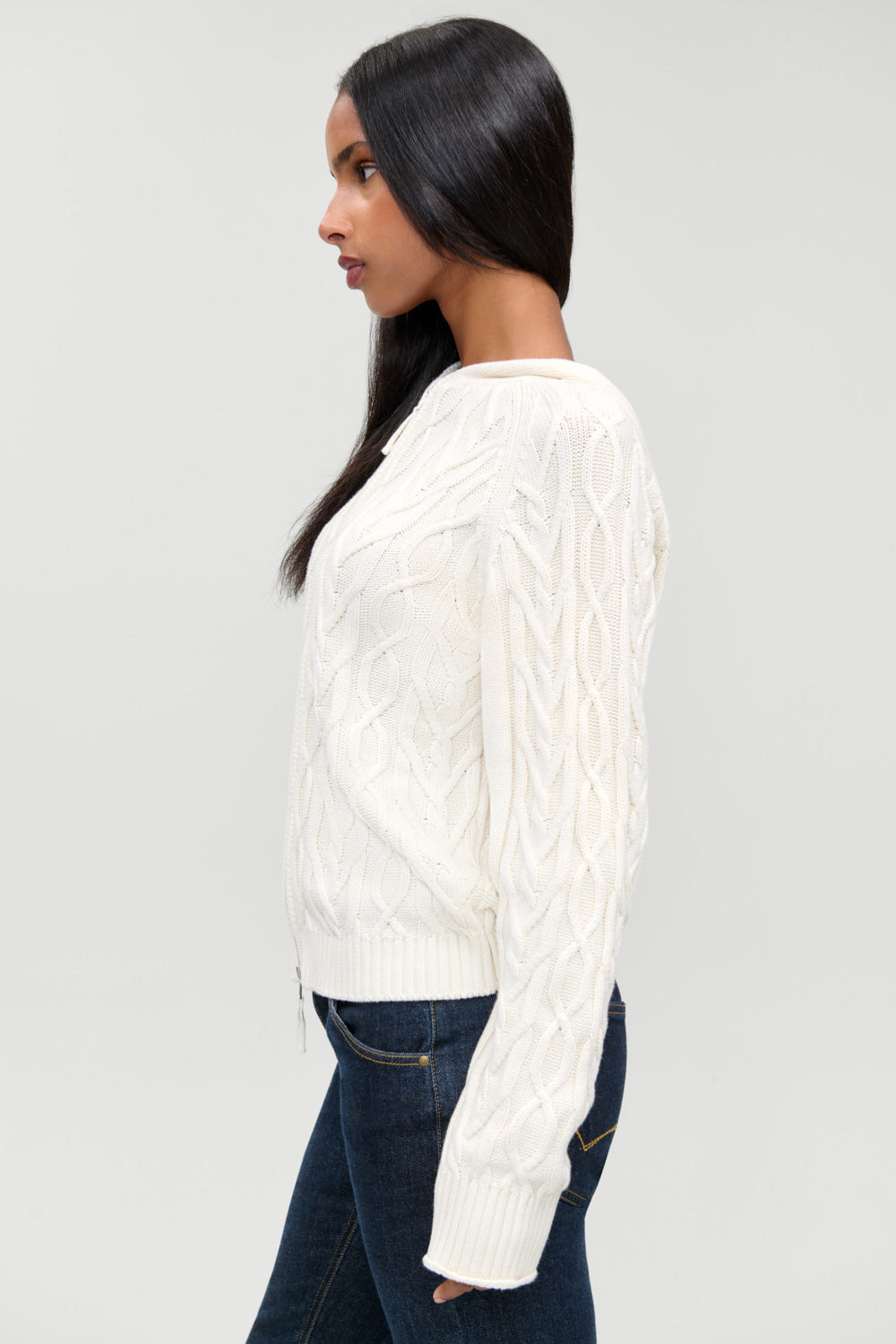 Salem Oversized Cable Knit Hoodie  Cozy in FB