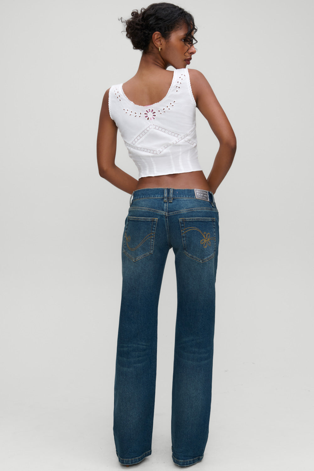 x Devon Lee Carlson Sassy Denim Jean  Vintage Fade