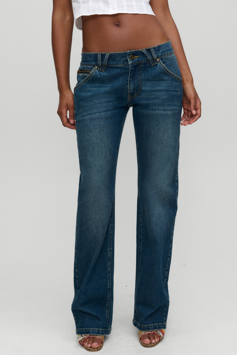 x Devon Lee Carlson Sassy Denim Jean  Vintage Fade