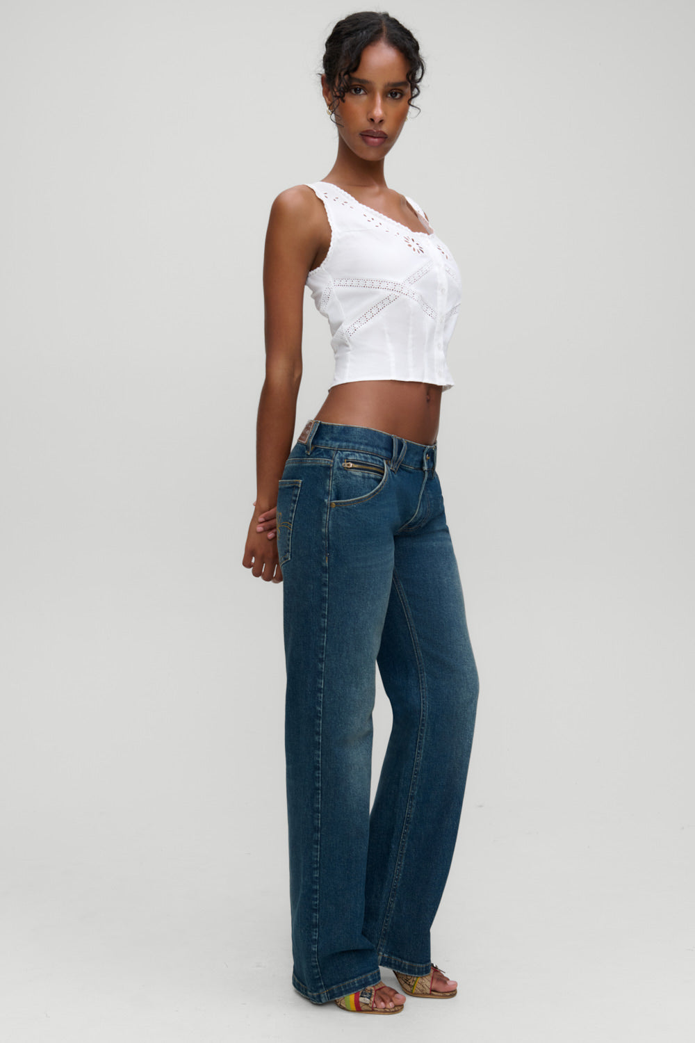 x Devon Lee Carlson Sassy Denim Jean  Vintage Fade
