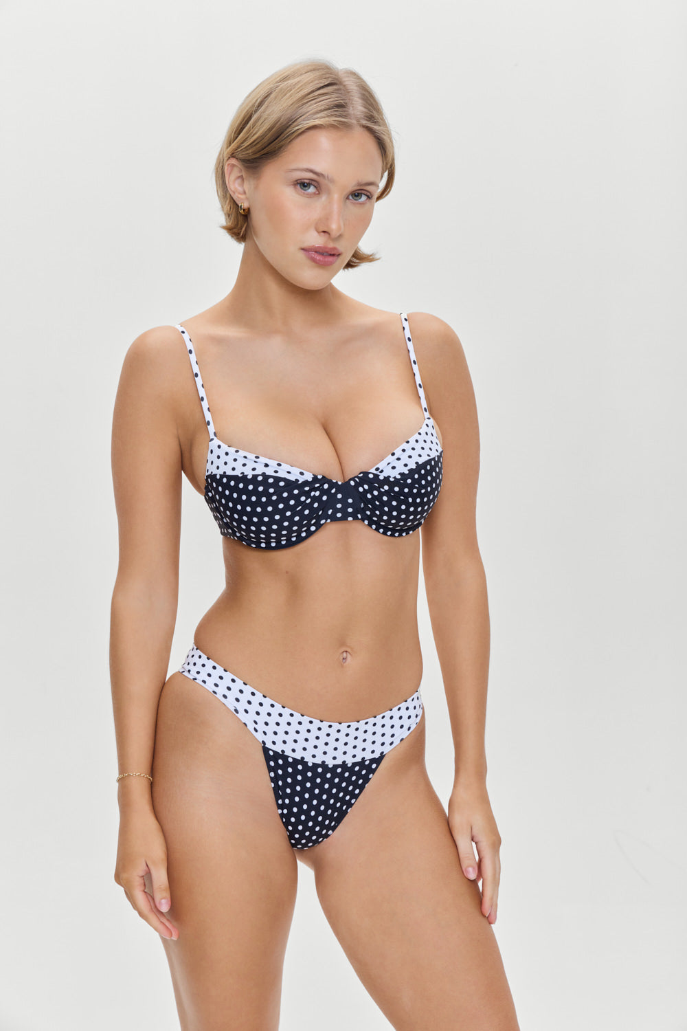 Savannah Underwire Bikini Top  Classic Polka Dot