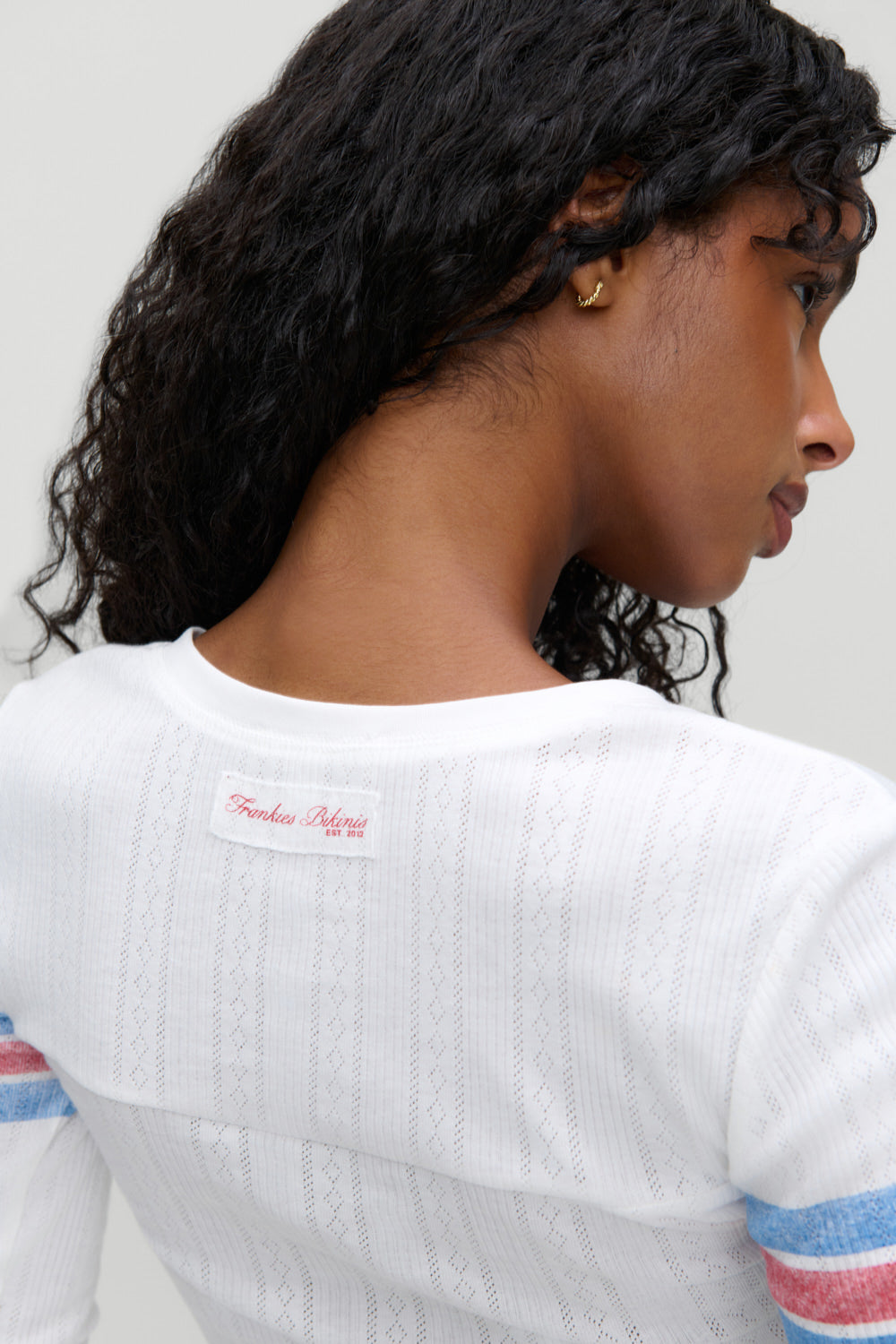School Girl Pointelle Tee  Book Club