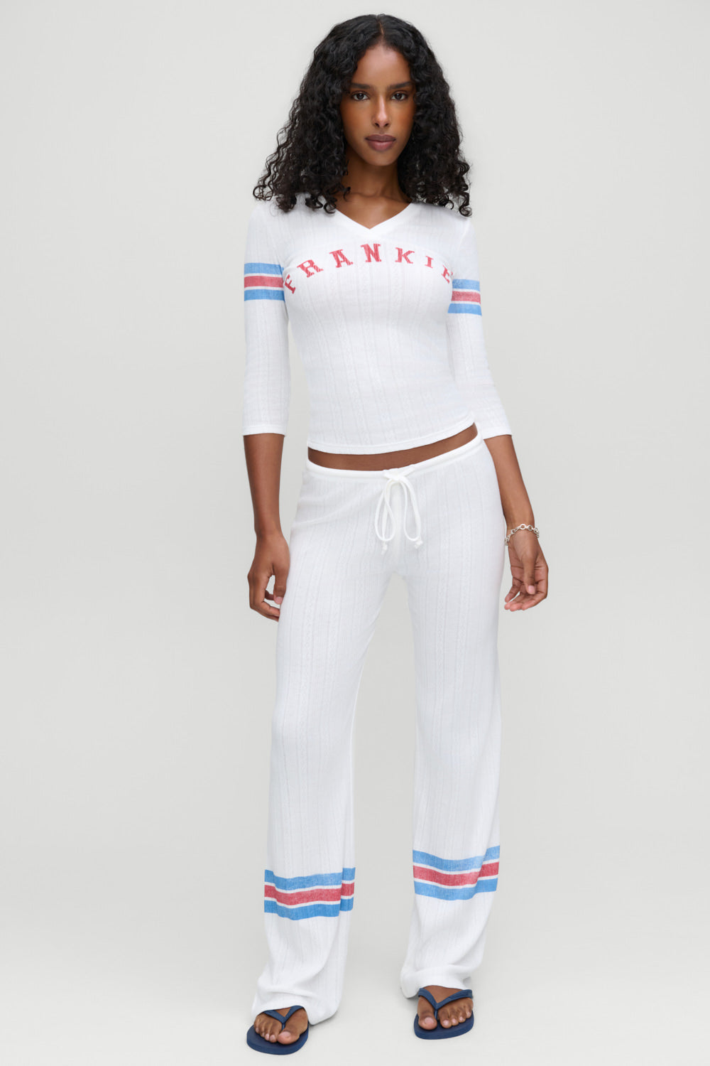 School Girl Pointelle Tee  Book Club
