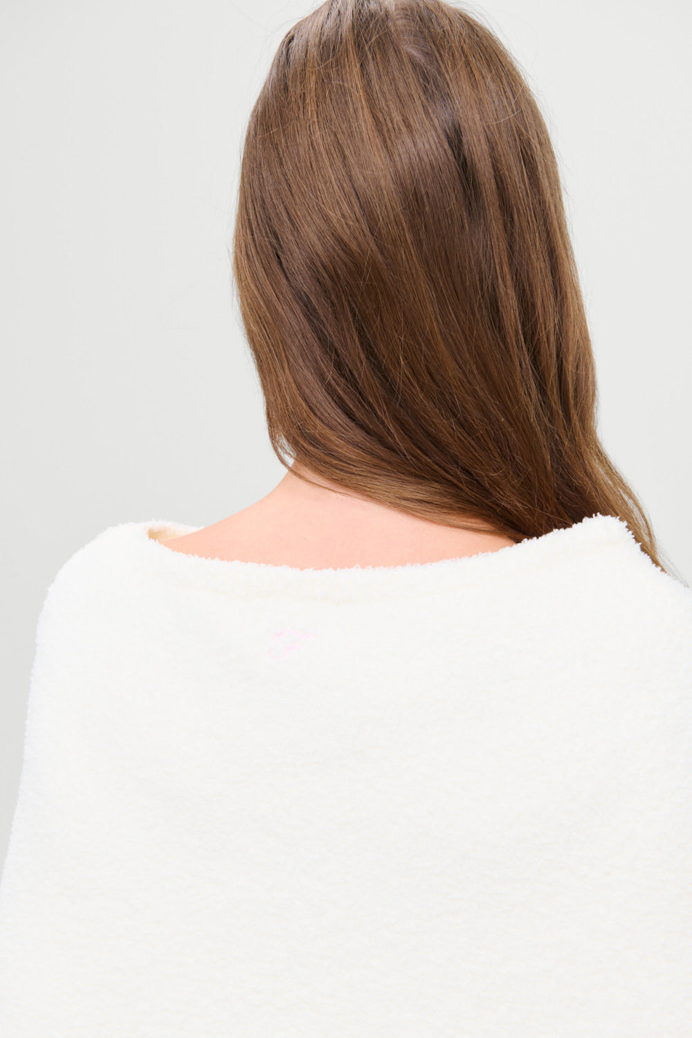 x Barefoot Dreams Scout Knit Poncho  Pearl