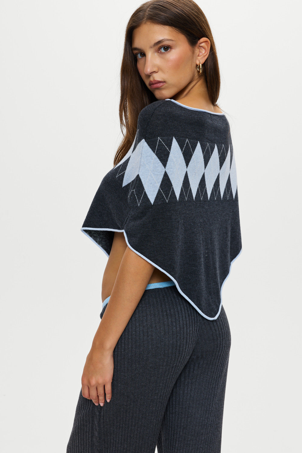 Scout Knit Poncho  Stone
