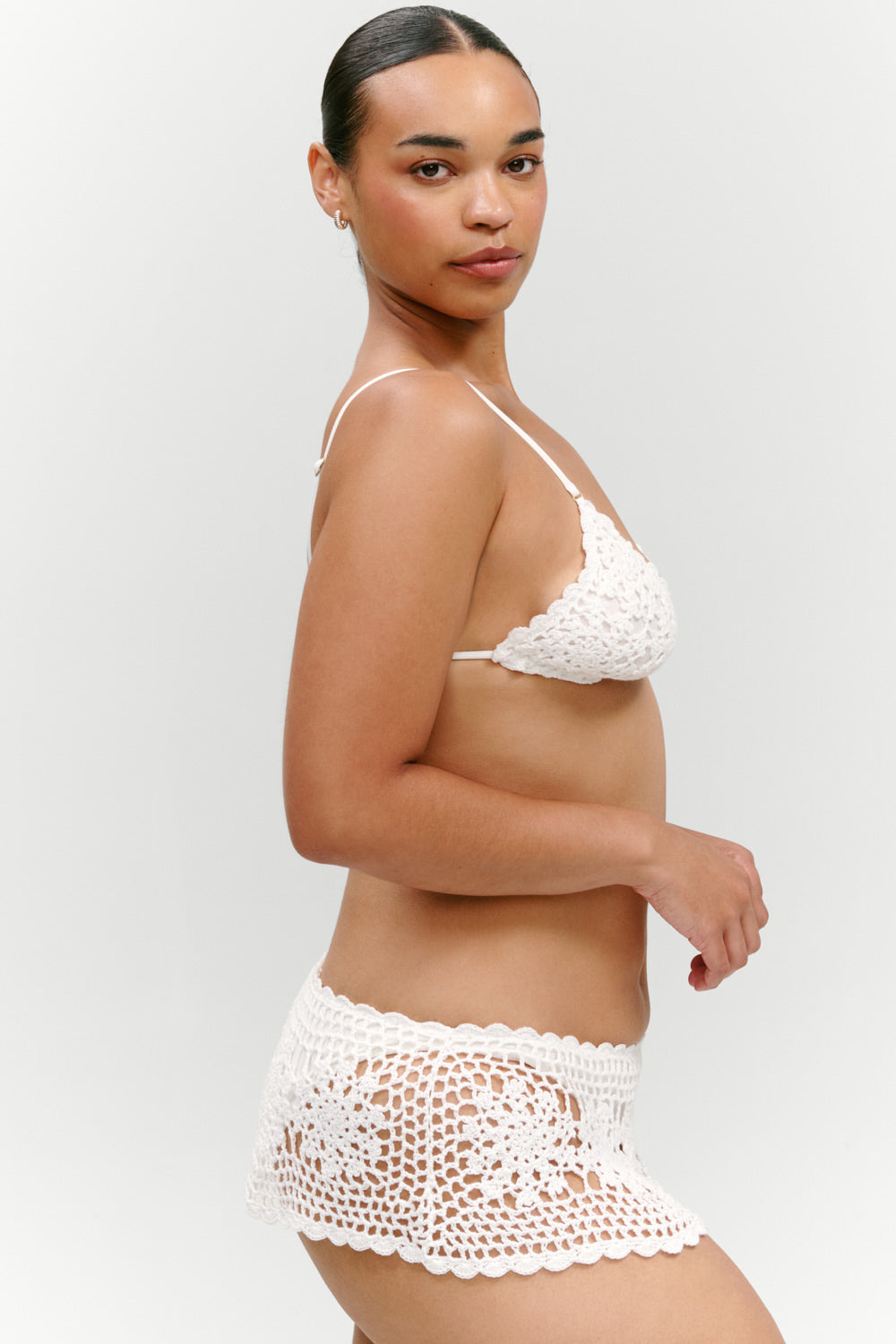 x Paige Lorenze Shelly Crochet Swim Skirt  Marry Me