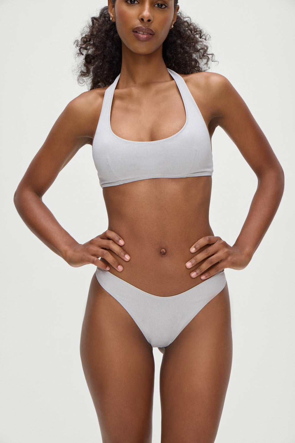 Skyler Bikini Top  Heather Grey