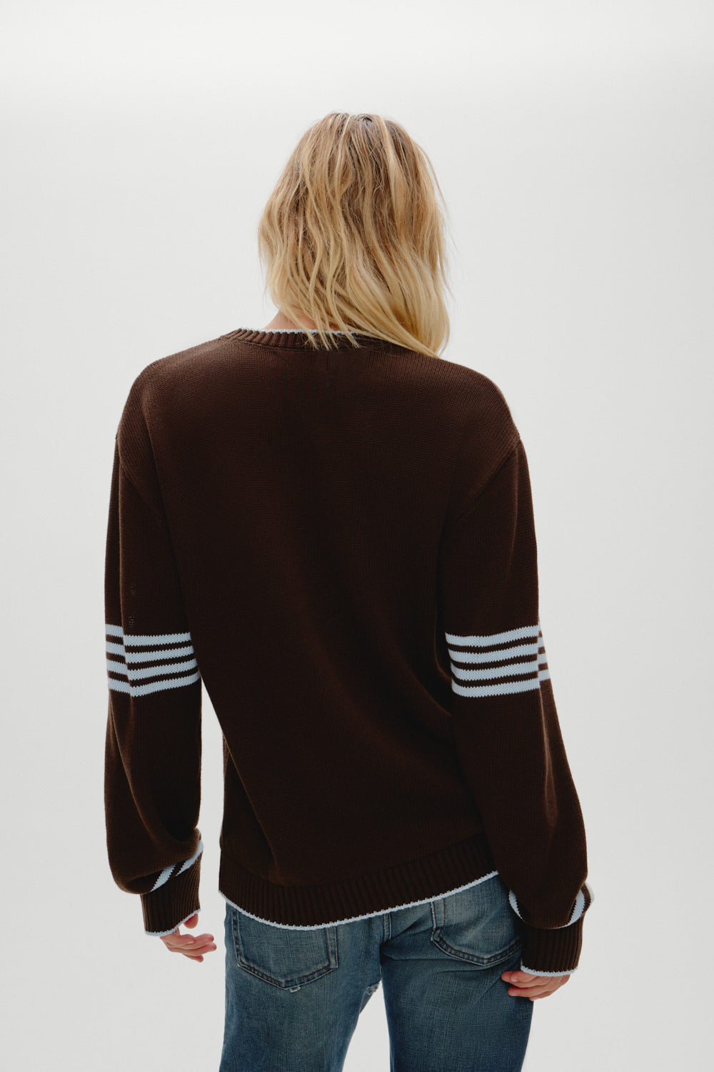Sloane Oversized Knit Sweater - Chocolate Brown