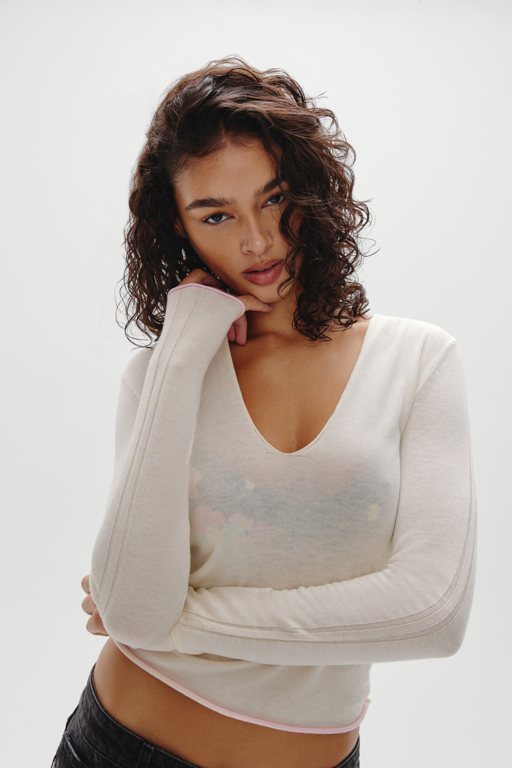 Sloane Knit Hoodie  Pillow