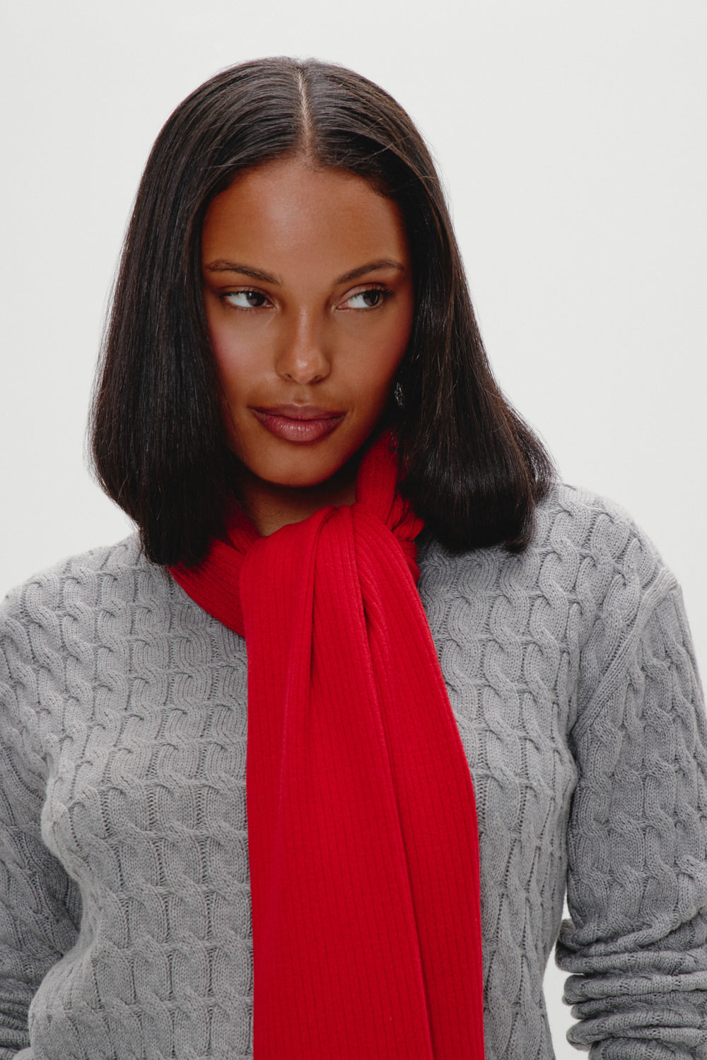 Snug Knit Scarf  Heartstrings