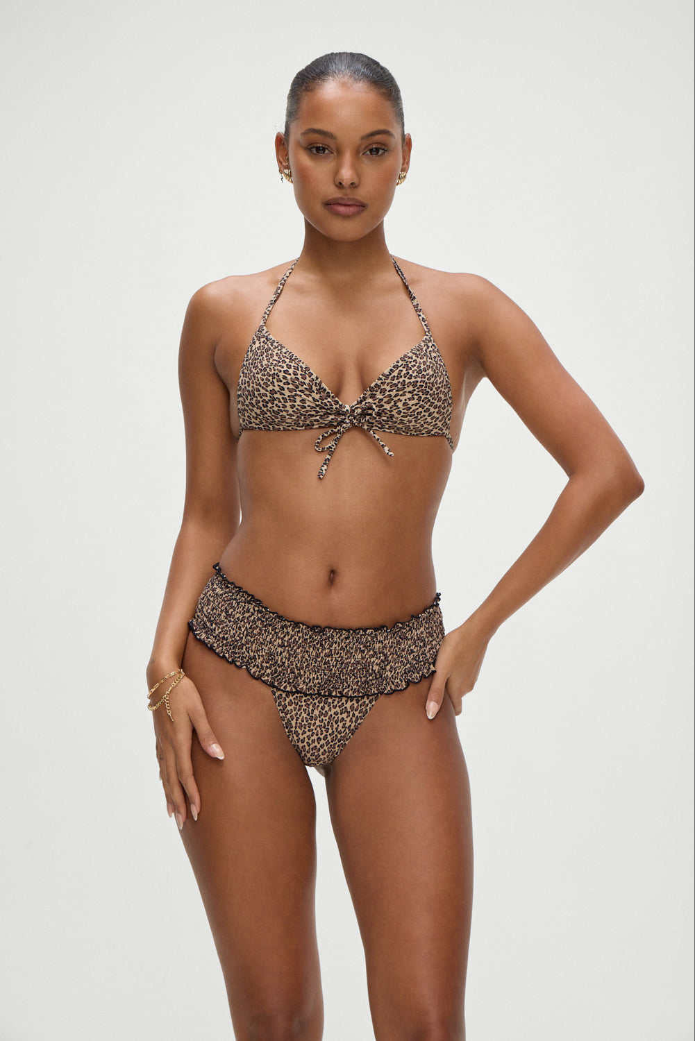 Sofie Micro Bikini Bottom  Baby Leopard