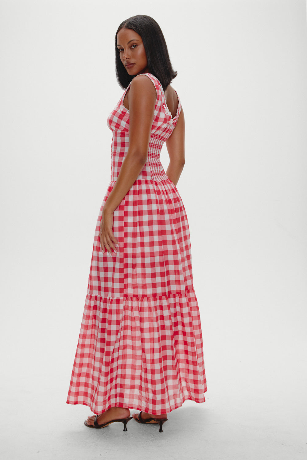 x BELLA HADID Southern Belle Midi Dress  Malibu Picnic