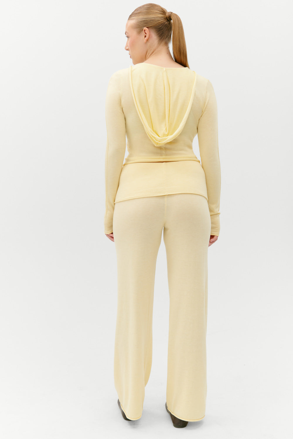 Storm Knit Pants  Buttercream