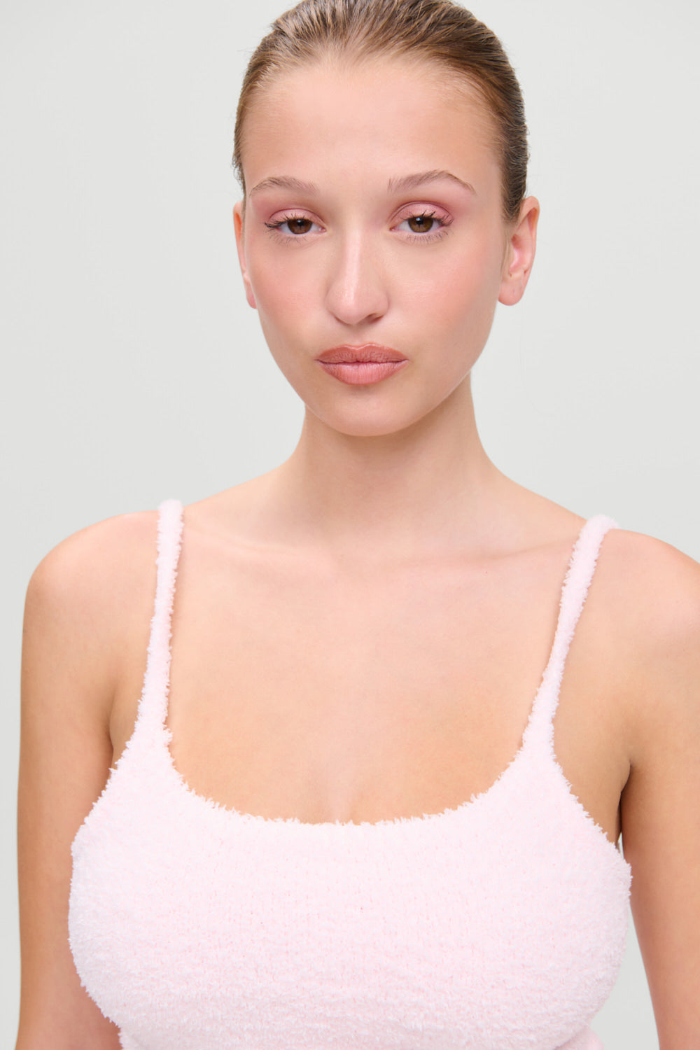 x Barefoot Dreams Sunrise Knit Tank Top  Cotton Candy