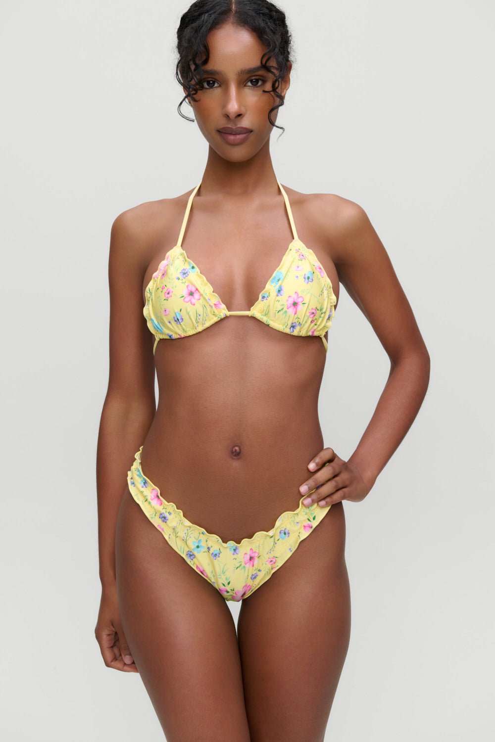 x Devon Lee Carlson Tidal Halter Bikini Top  Bellissima