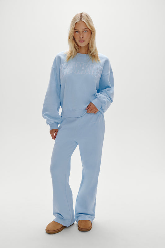 Product-Hover--Travel Day Cotton Crewneck - Morning