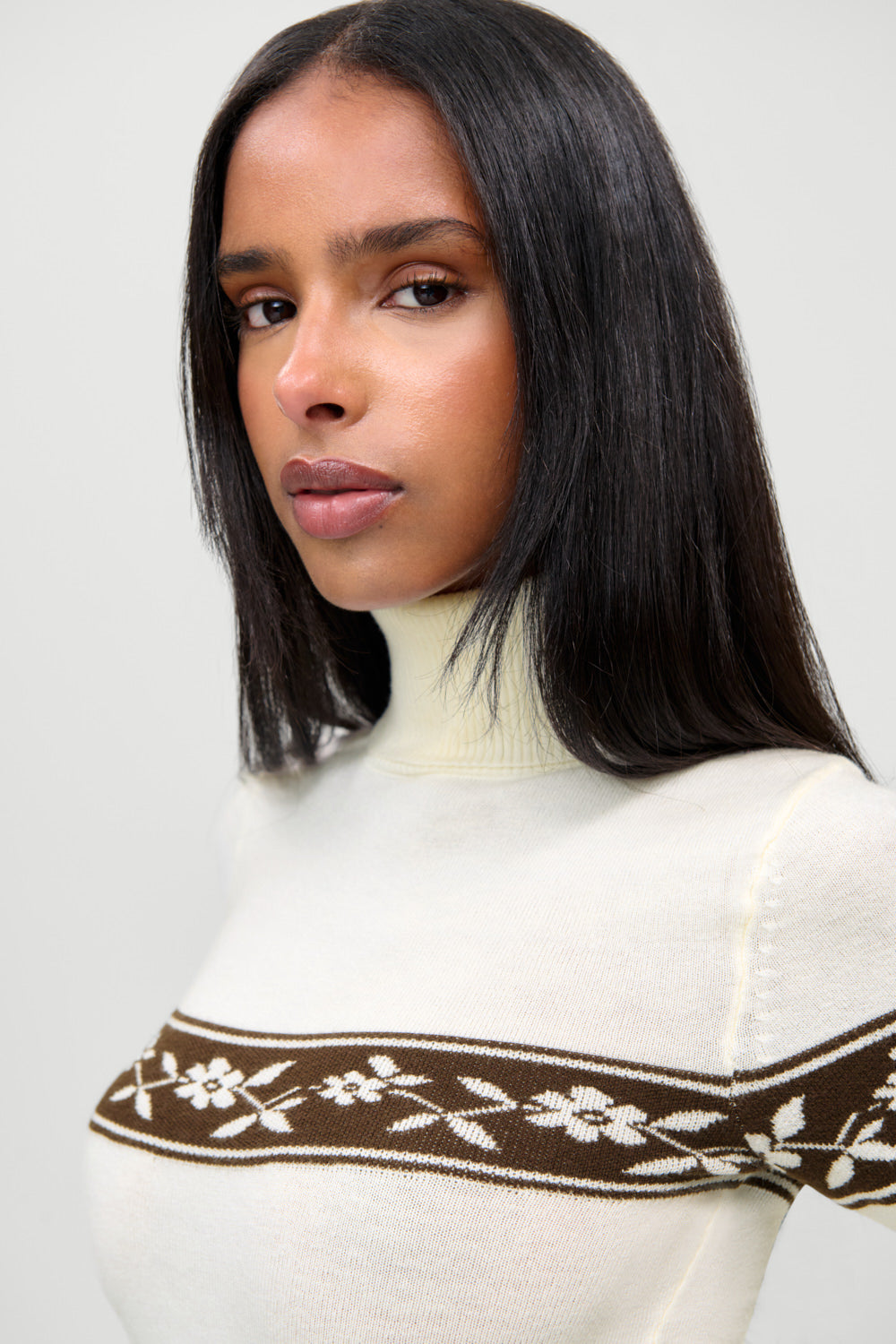 Tucker Cloud Knit Turtleneck Sweater  Timber