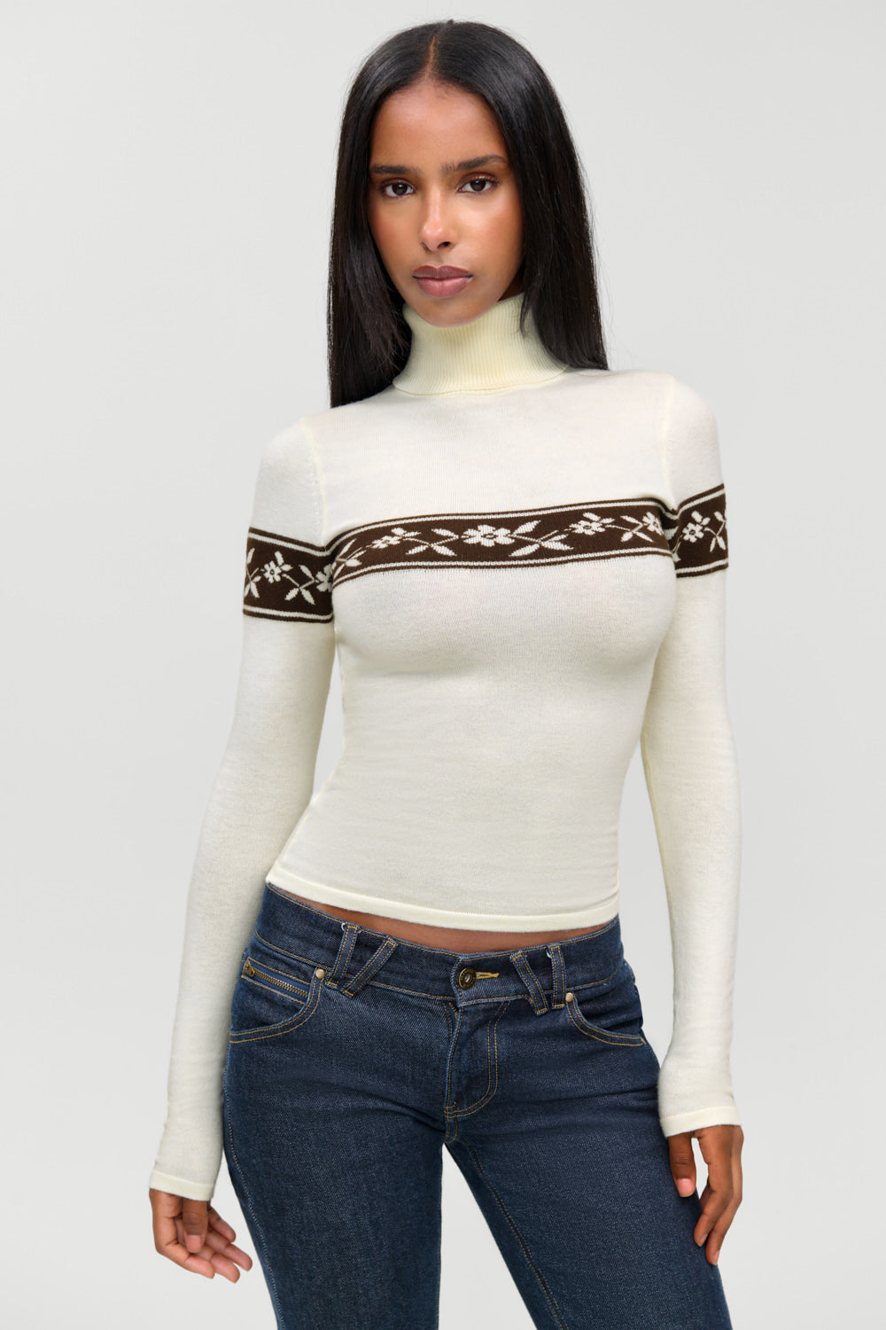 Tucker Cloud Knit Turtleneck Sweater  Timber