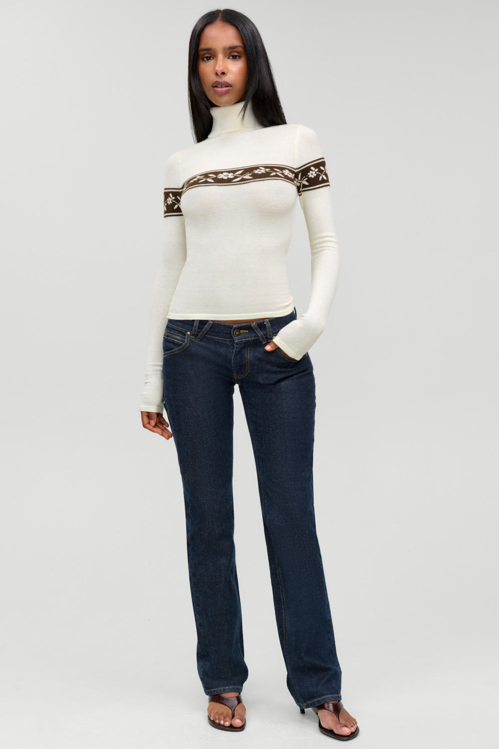 Tucker Cloud Knit Turtleneck Sweater  Timber