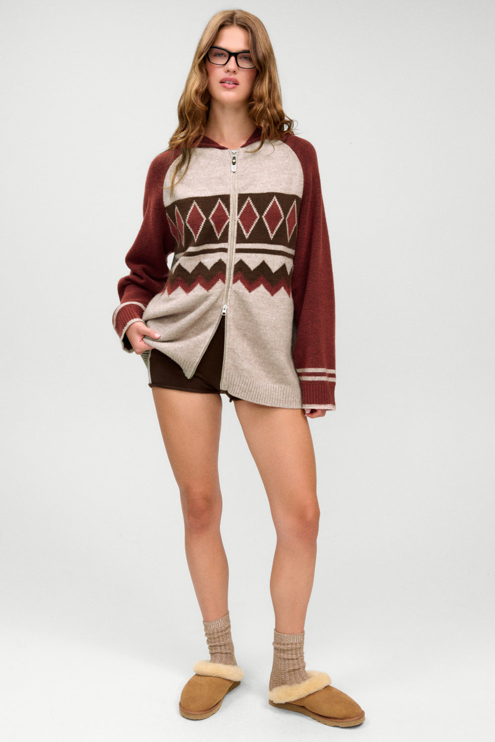 Upstate Oversized Zip Up Hoodie  Cabin 12