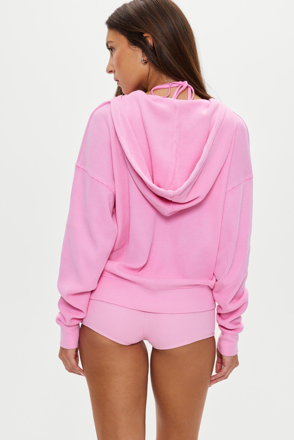 Weekend Thermal Hoodie  Blush